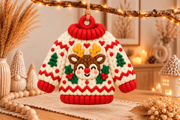 Christmas Sweater Ornament STL, 3D 3D Printing By DreamForge 3D