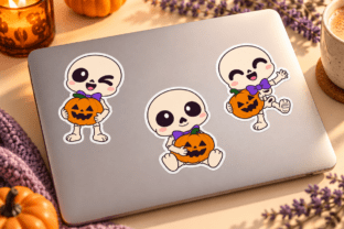 Skeleton Telegram Sticker Kawaii Skeleton Stickers Graphic by Pamlico Creations · Creative Fabrica
