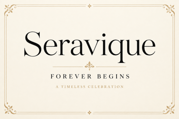 Seravique Serif Fonts Font Door Colourful