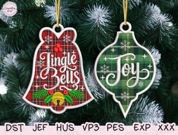 Christmas Embroidery Ornament Set
