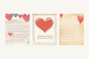 Colorful Heart Note Pages Graphic by ShadowHero · Creative Fabrica