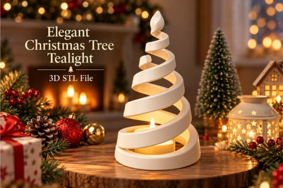 Christmas Snowman Desk Organizer 3D STL – Vase, Planter & Pen Holder - Image 17