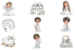 First Communion Clipart Graphic by Arohi Studio · Creative Fabrica