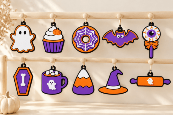 Halloween Charms STL - 10 Cute Keychain Designs for 3D Printing - Image 2