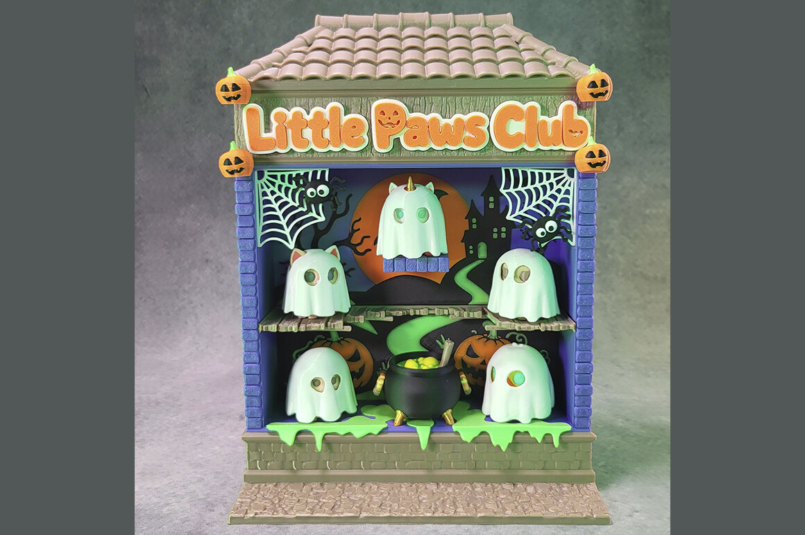 Little Paws Club Halloween Pack 1 – 3D Printable Spooky Room & Costumes - Image 9