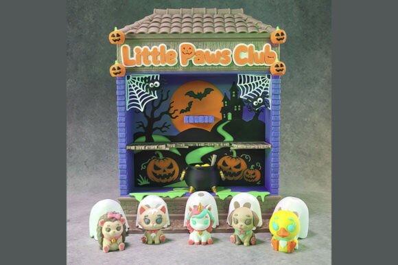 Little Paws Club Halloween Pack 1 – 3D Printable Spooky Room & Costumes - Image 6