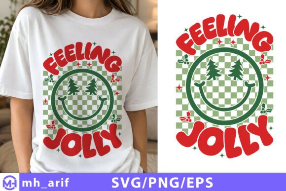 Retro Feeling Jolly — Christmas Shirt SVG