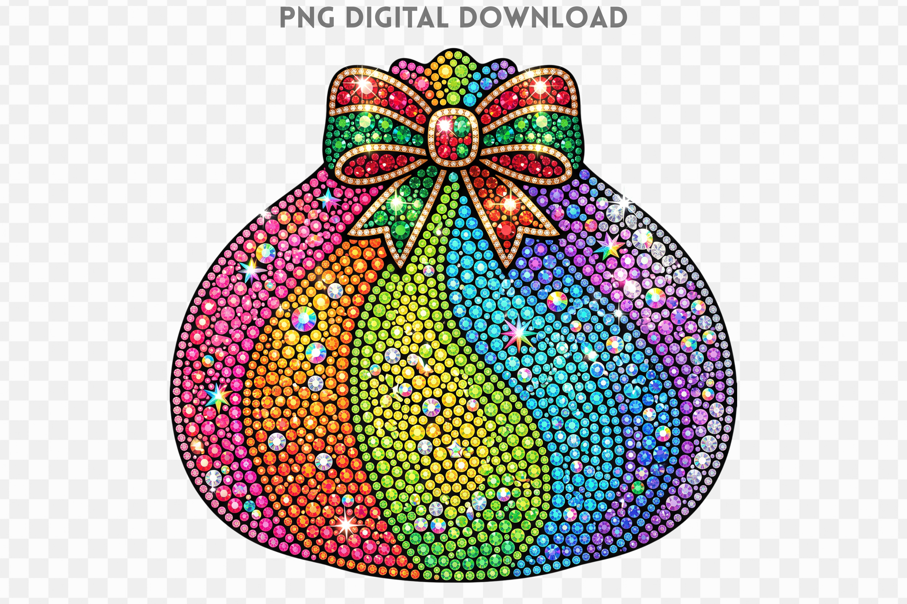 Rhinestone Rainbow Dumpling PNG Graphic by shc · Creative Fabrica