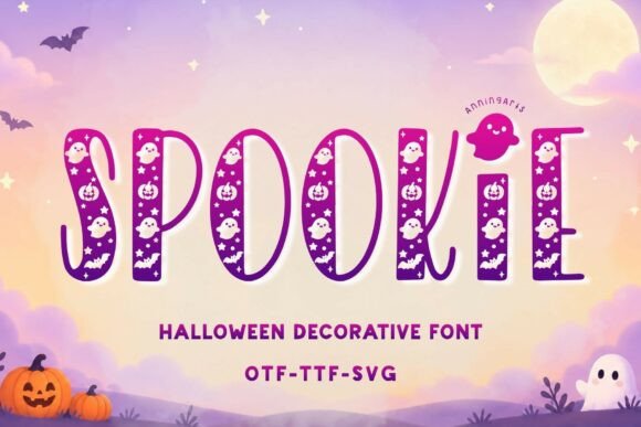 Spookie Decorative Font By AnningArts