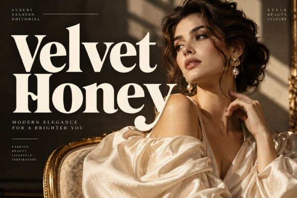 Velvet Honey Polices d’Affichage Police Par BILLI