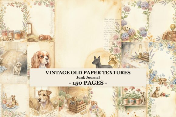 Vintage Old Paper Textures Graphic Backgrounds By Rusho Designs
