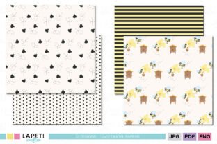 Bee Digital Papers & Honeycomb Patterns Graphic by lapeticrafter ...