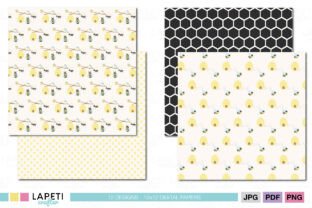 Bee Digital Papers & Honeycomb Patterns Graphic by lapeticrafter ...