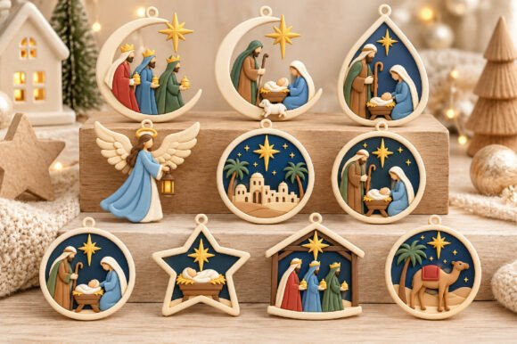 5 Cute Christmas Animals STL Bundle - Festive 3D Print Models for Holiday Decor - Image 16