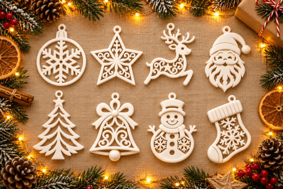 Christmas Noel Decor STL 3D Print – Holiday Table & Mantel Model - Image 15