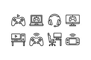 Gaming Devices and Accessories Graphic by Platinum Monograms · Creative ...