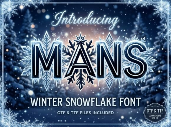 Mans Decorative Font By pavel
