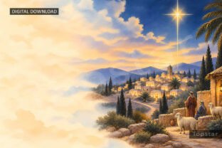 Nativity Christmas Xmas Background Scene Graphic by Topstar · Creative ...