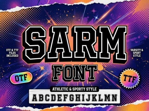 Sarm Decorative Font By pavel