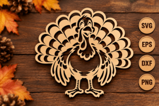 Thanksgiving Turkey Laser Cut Files Svg · Creative Fabrica