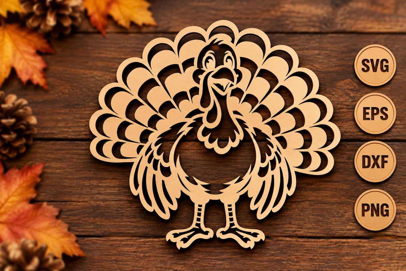 Thanksgiving Turkey Laser Cut Files Svg · Creative Fabrica