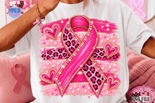 Leopard Pink Ribbon Breast Cancer PNG Graphic by Popular Design ...