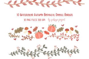 Autumn Border Clipart PNG Graphic by qidsign project · Creative Fabrica