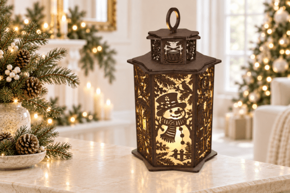 Christmas Stories Lantern SVG Laser Cut laser cut file