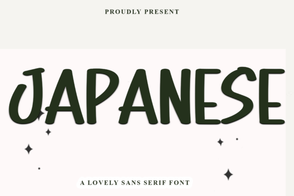Japanese Display-Schriftarten Schriftart Von FreshTypeINK
