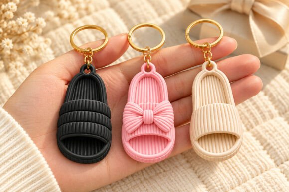 Halloween Witch Girl Keychain 3D STL File – Spooky Cute 3D Print Model - Image 9