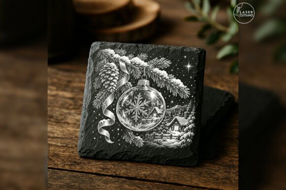 The Glass Memory - Classic Christmas Laser Engraving PNG laser cut file