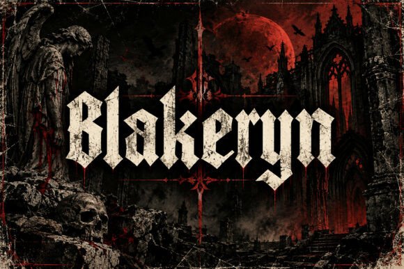 Blakeryn Blackletter Font By BILLI