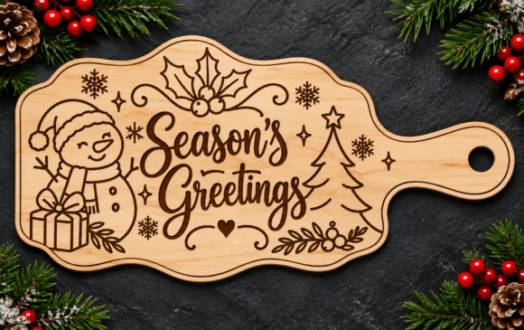 Christmas Cutting Board Graphic Crafts By Craft and Cut Designs
