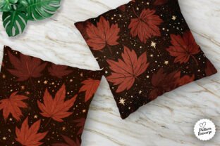 Dark Fall Moody Maple Leaves Pattern Graphic by Pattern Universe ...