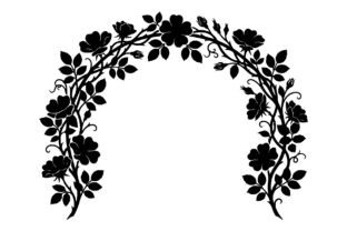 Floral Arch Frame Vector Bundle Graphic by GFX_TOHID · Creative Fabrica