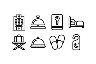 Hotel Service Icons Collection Graphic by Platinum Monograms · Creative ...