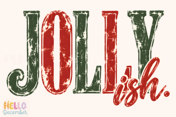 Jolly Ish Retro Christmas PNG
