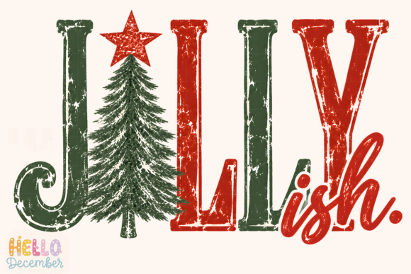 Jolly Ish Retro Christmas PNG