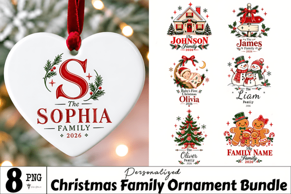 Personalized Christmas Family Ornament