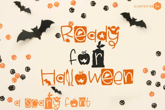 Ready for Halloween Fuentes Decorativas Fuente Por Illustration Ink