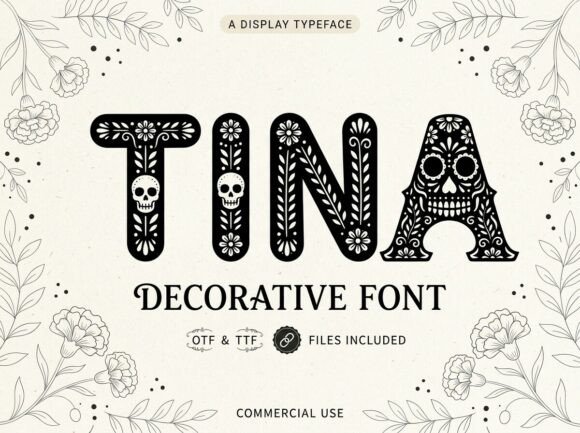 Tina Display Font By kulturrno
