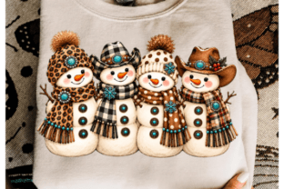 Western Snowman PNG, Leopard Cowboy Png Graphic by Bee.design ...