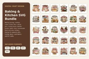 Baking & Kitchen SVG Bundle Bundle · Creative Fabrica