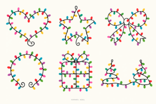 Christmas Lights PNG Bundle 12 Designs Graphic by Harmel Adel ...