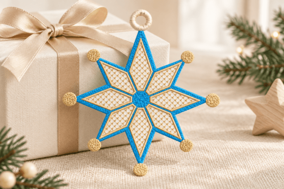 Christmas Ornament – Embroidery Design Christmas Embroidery Design By CraftNest