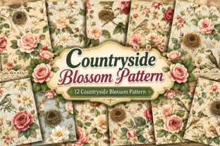 Countryside Blossom Pattern Graphic by FJ Dream · Creative Fabrica