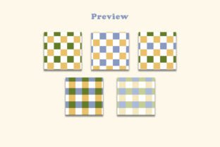 Daisy Colors Checkered Seamless Pattern Graphic by airudigital ...