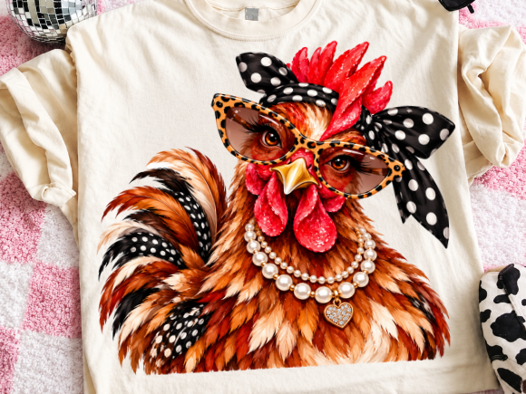 Glam Rooster PNG, Bling Design Png Graphic by Bee.design · Creative Fabrica