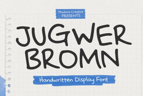 Jugwer Bromn Script & Handwritten Font By Maulana Creative