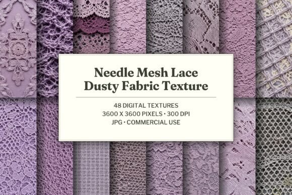 Needle Mesh Lace Dusty Fabric Textures